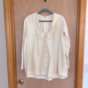 Free People Charlie Denim Buttondown